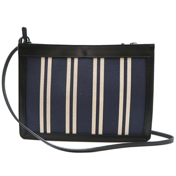 Balenciaga Pochette Shoulder Bag Canvas Navy Blue - Picture 2 of 10